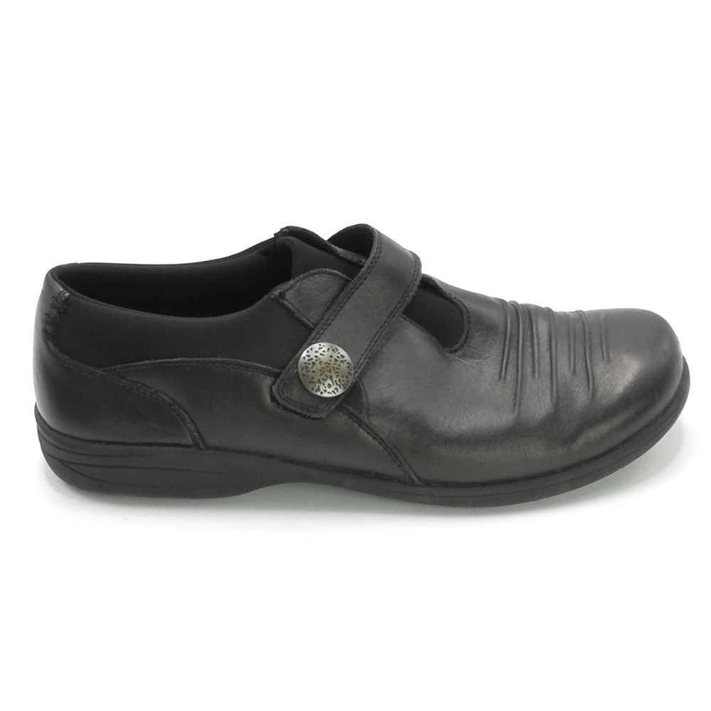 Abeo Shoes‎ Womens Clog Smart 3545 Black Leather Slip On Comfort Walking 12